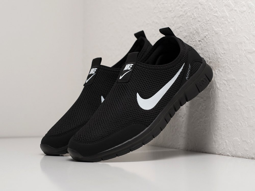 Nike Free 3.0 V2 Slip-On черные текстиль мужские (AR27855) - фото 2