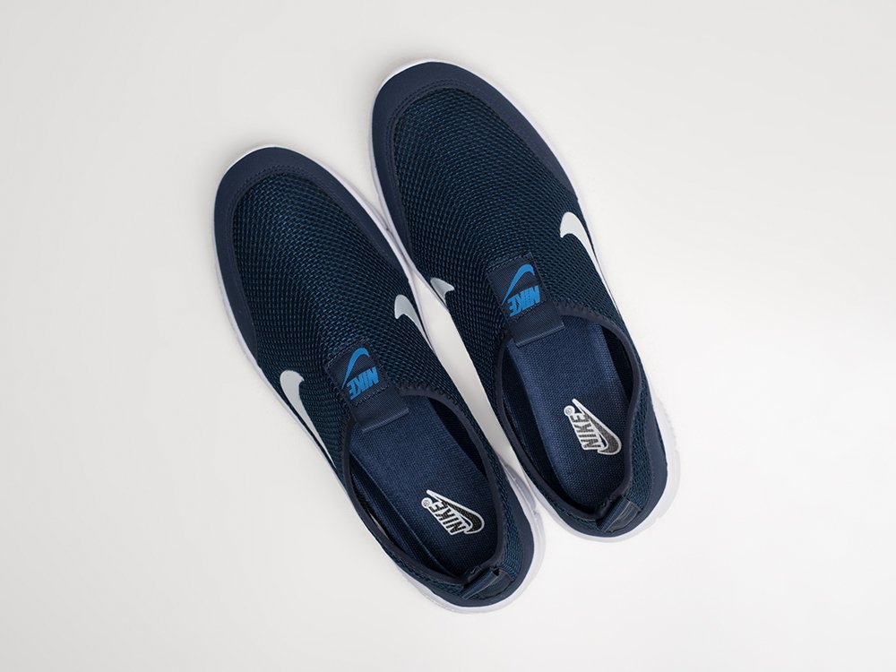 Nike Free 3.0 V2 Slip-On синие текстиль мужские (AR27856) - фото 3