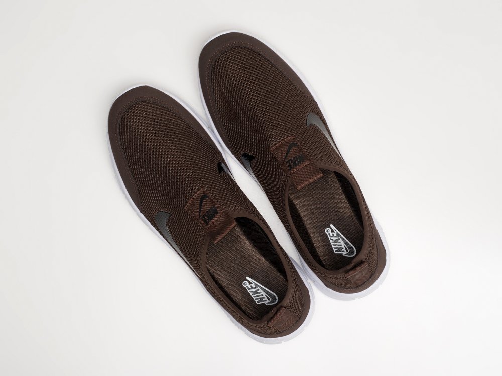 Nike Free 3.0 V2 Slip-On коричневые текстиль мужские (AR27859) - фото 3