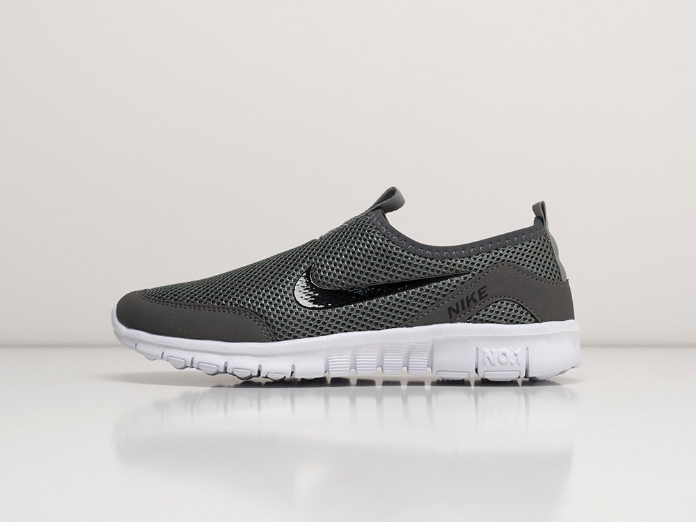 Nike Free 3.0 V2 Slip-On WMNS серые текстиль женские (AR27863) - фото 1 Nike Free 3.0 V2 Slip-On WMNS серые текстиль женские (AR27863) - фото 1