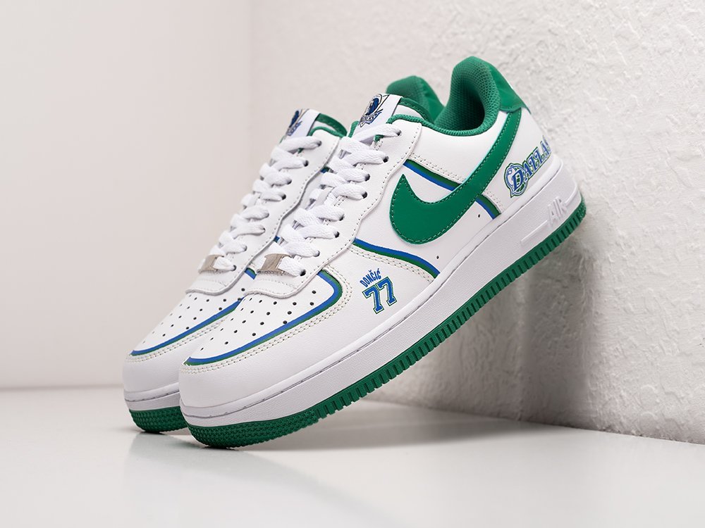 Nike Air Force 1 Low Dallas Mavericks белые кожа мужские (AR27949) - фото 2 Nike Air Force 1 Low Dallas Mavericks белые кожа мужские (AR27949) - фото 2