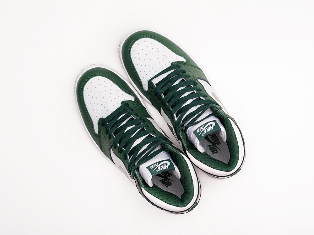 Nike Air Jordan 1 Retro High OG Gorge Green зеленые кожа мужские (AR27951) - фото 3