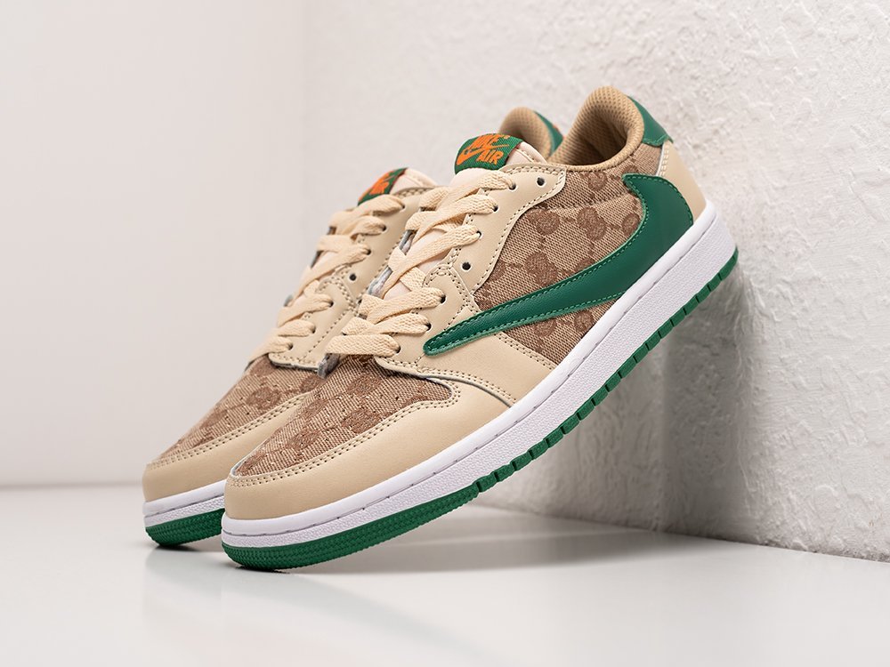 Nike Air Jordan 1 Low x Travis Scott коричневые кожа мужские (AR27953) - фото 2 Nike Air Jordan 1 Low x Travis Scott коричневые кожа мужские (AR27953) - фото 2