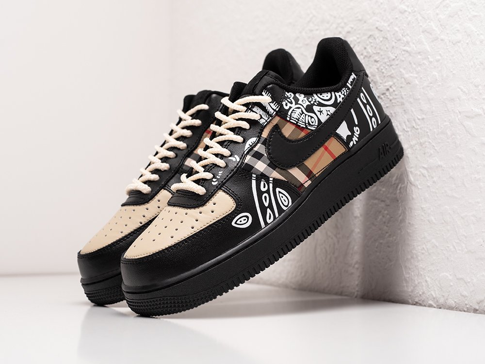Nike x Travis Scott x Air Force 1 Low черные кожа мужские (AR27954) - фото 2 Nike x Travis Scott x Air Force 1 Low черные кожа мужские (AR27954) - фото 2