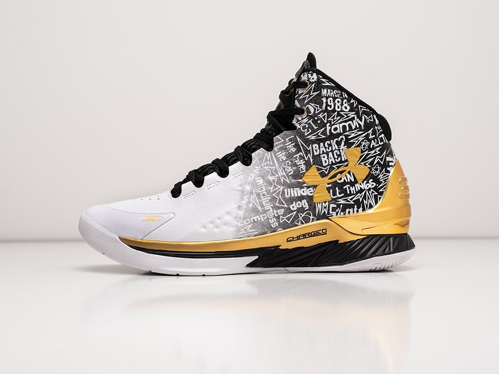 Under Armour Curry 1 Retro Back to Back MVP 2021 белые текстиль мужские (AR27955) - фото 1 Under Armour Curry 1 Retro Back to Back MVP 2021 белые текстиль мужские (AR27955) - фото 1