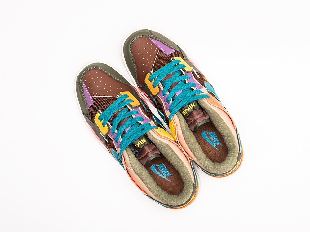 Nike SB Dunk Low Scrap Archeo Brown разноцветные кожа мужские (AR27959) - фото 3 Nike SB Dunk Low Scrap Archeo Brown разноцветные кожа мужские (AR27959) - фото 3