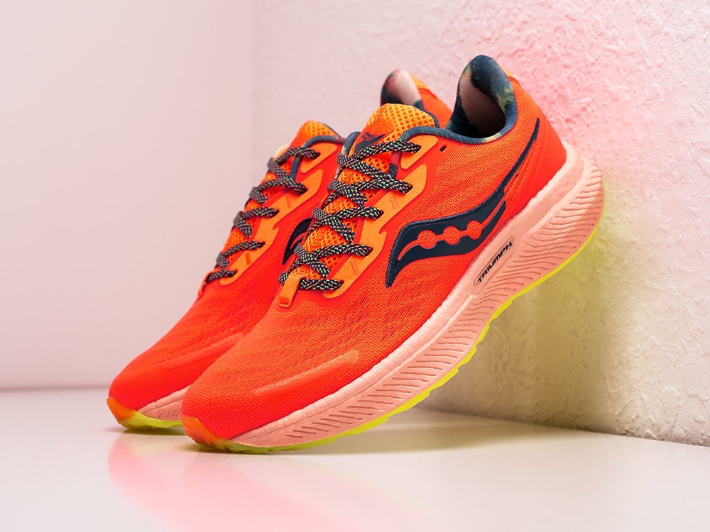 Saucony Triumph 19 оранжевые текстиль мужские (AR27981) - фото 2 Saucony Triumph 19 оранжевые текстиль мужские (AR27981) - фото 2