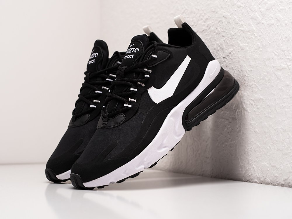 Nike Air Max 270 React черные текстиль мужские (AR27983) - фото 2 Nike Air Max 270 React черные текстиль мужские (AR27983) - фото 2