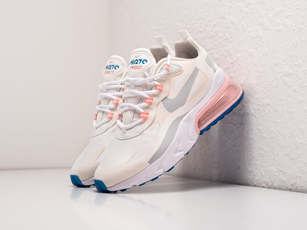 Nike Air Max 270 React WMNS белые текстиль женские (AR27984) - фото 2 Nike Air Max 270 React WMNS белые текстиль женские (AR27984) - фото 2