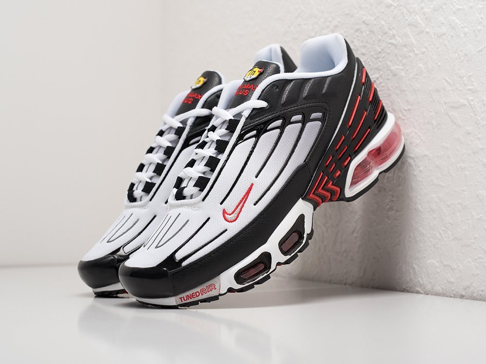 Nike Air Max Plus 3 белые текстиль мужские (AR28363) - фото 2 Nike Air Max Plus 3 белые текстиль мужские (AR28363) - фото 2