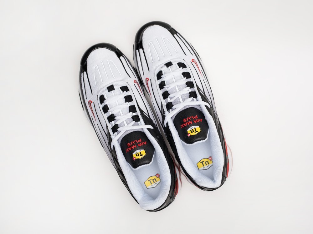 Nike Air Max Plus 3 белые текстиль мужские (AR28363) - фото 3 Nike Air Max Plus 3 белые текстиль мужские (AR28363) - фото 3