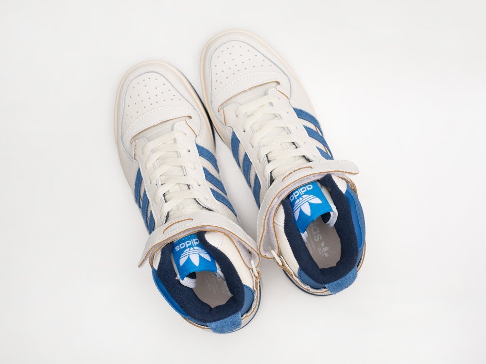 Adidas Forum 84 High Blue Thread белые кожа мужские (AR28370) - фото 3 Adidas Forum 84 High Blue Thread белые кожа мужские (AR28370) - фото 3
