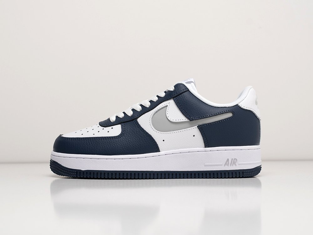 Nike Air Force 1 07 LV8 Midnight Navy синие кожа мужские (AR28372) - фото 1 Nike Air Force 1 07 LV8 Midnight Navy синие кожа мужские (AR28372) - фото 1