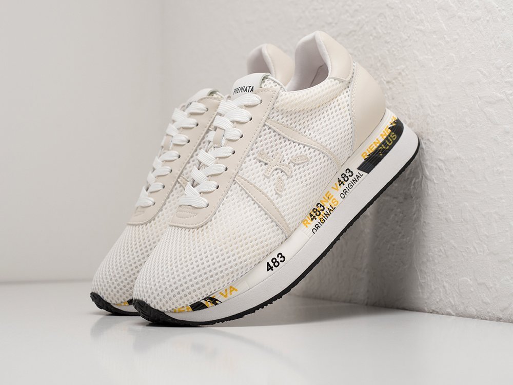 Premiata Conny WMNS белые текстиль женские (AR28378) - фото 2 Premiata Conny WMNS белые текстиль женские (AR28378) - фото 2