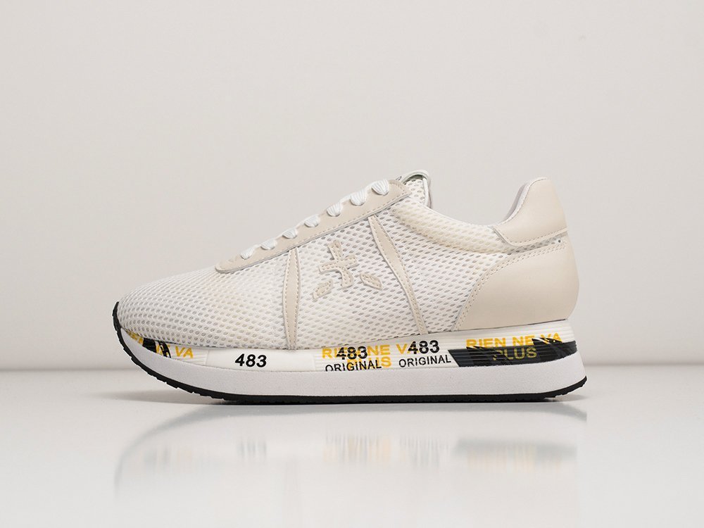 Premiata Conny WMNS белые текстиль женские (AR28378) - фото 1 Premiata Conny WMNS белые текстиль женские (AR28378) - фото 1