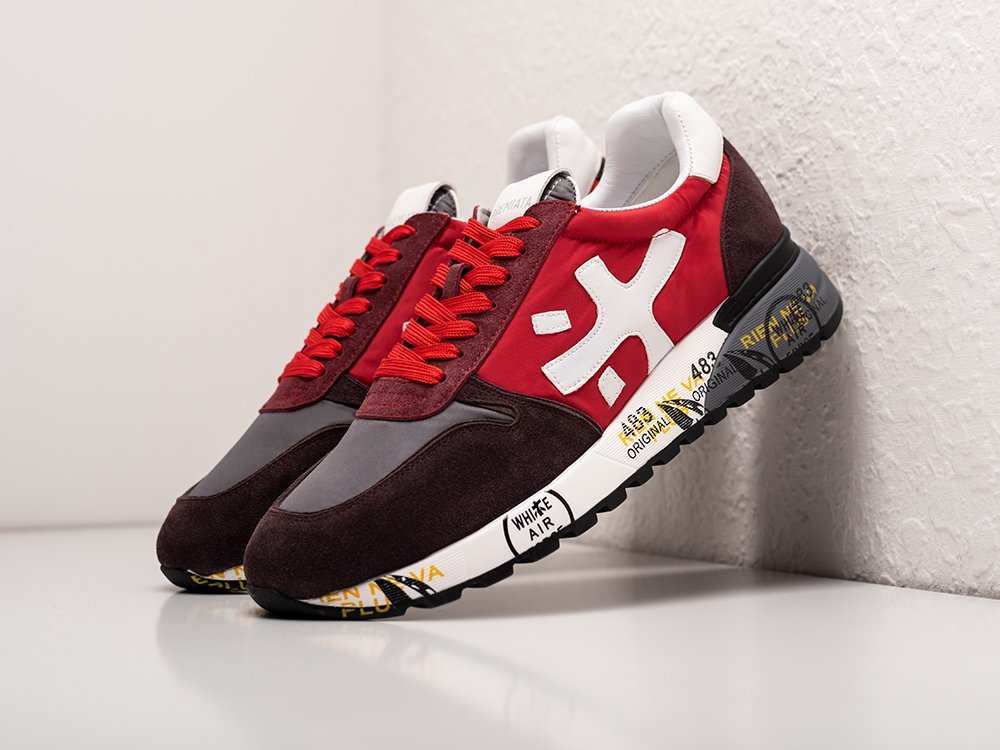 Premiata Mick красные текстиль мужские (AR28379) - фото 2 Premiata Mick красные текстиль мужские (AR28379) - фото 2