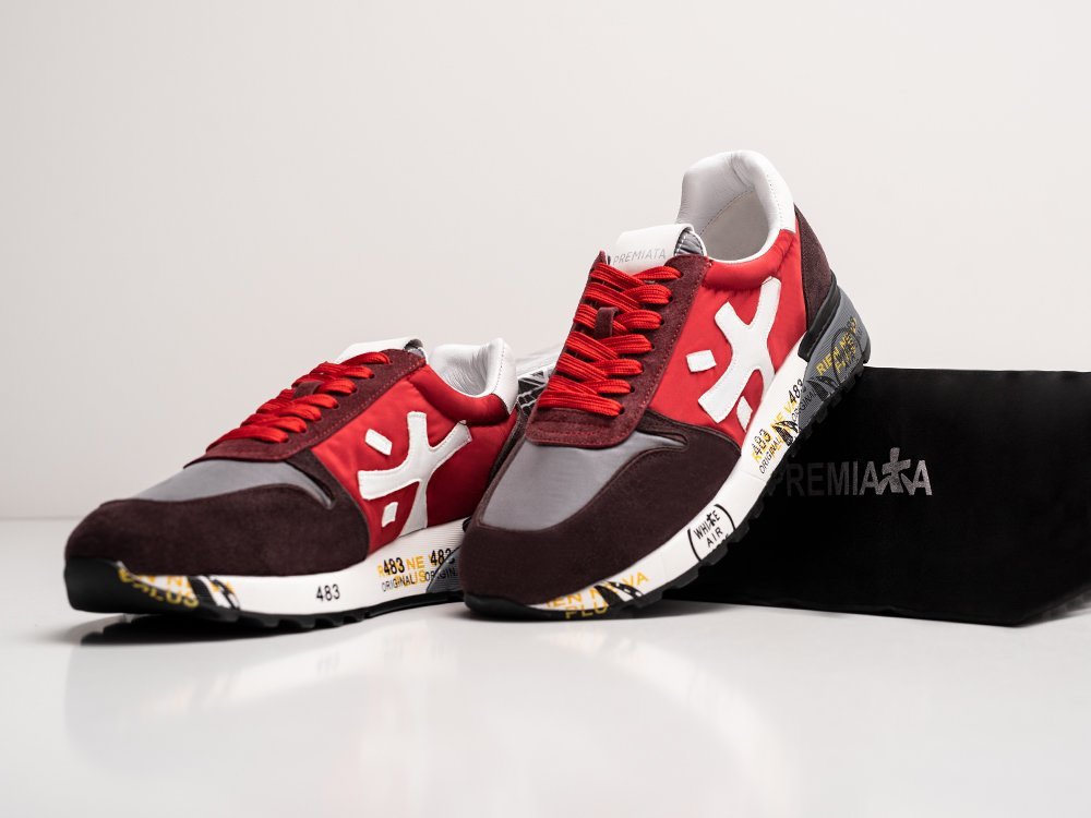 Premiata Mick красные текстиль мужские (AR28379) - фото 4 Premiata Mick красные текстиль мужские (AR28379) - фото 4