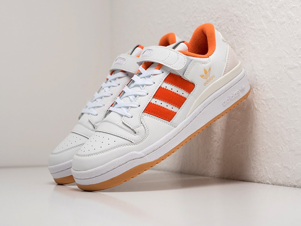Adidas Forum Low True Orange белые кожа мужские (AR28389) - фото 2 Adidas Forum Low True Orange белые кожа мужские (AR28389) - фото 2