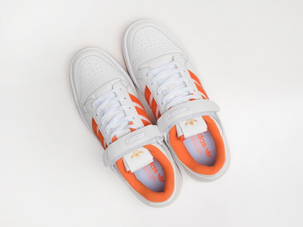 Adidas Forum Low True Orange белые кожа мужские (AR28389) - фото 3