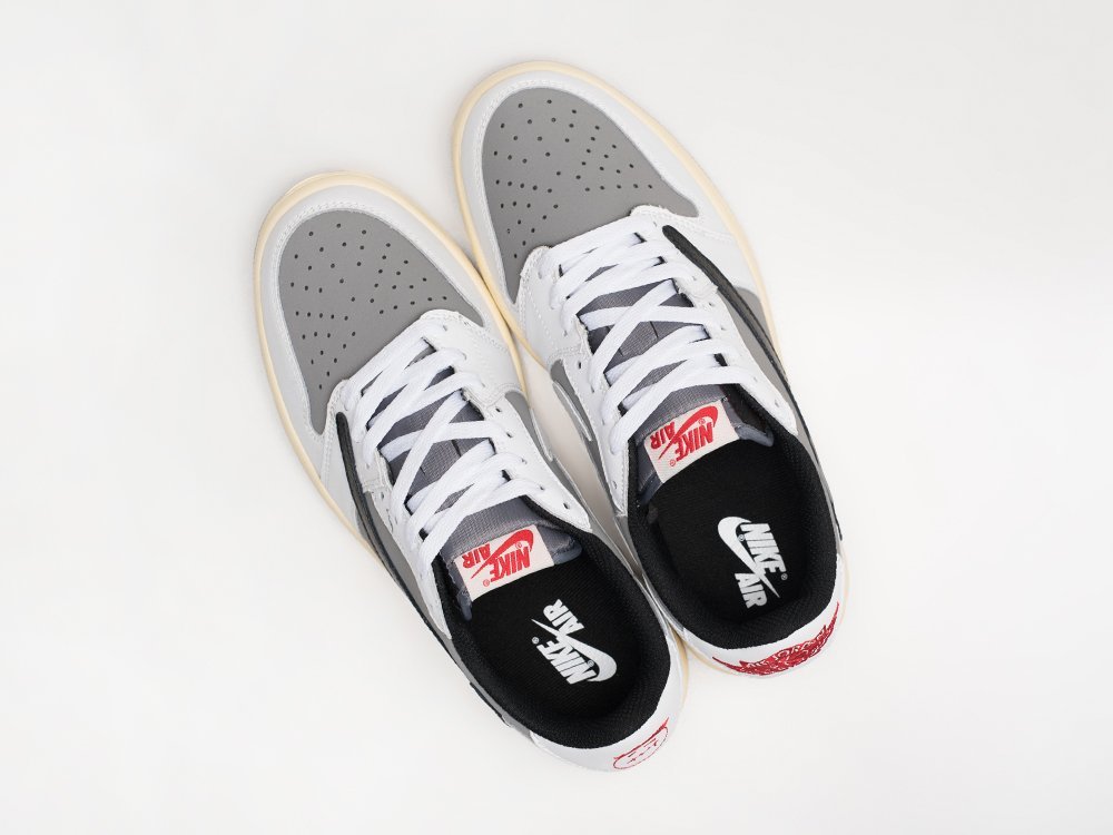 Nike Air Jordan 1 Low x Travis Scott серые кожа мужские (AR28394) - фото 3 Nike Air Jordan 1 Low x Travis Scott серые кожа мужские (AR28394) - фото 3