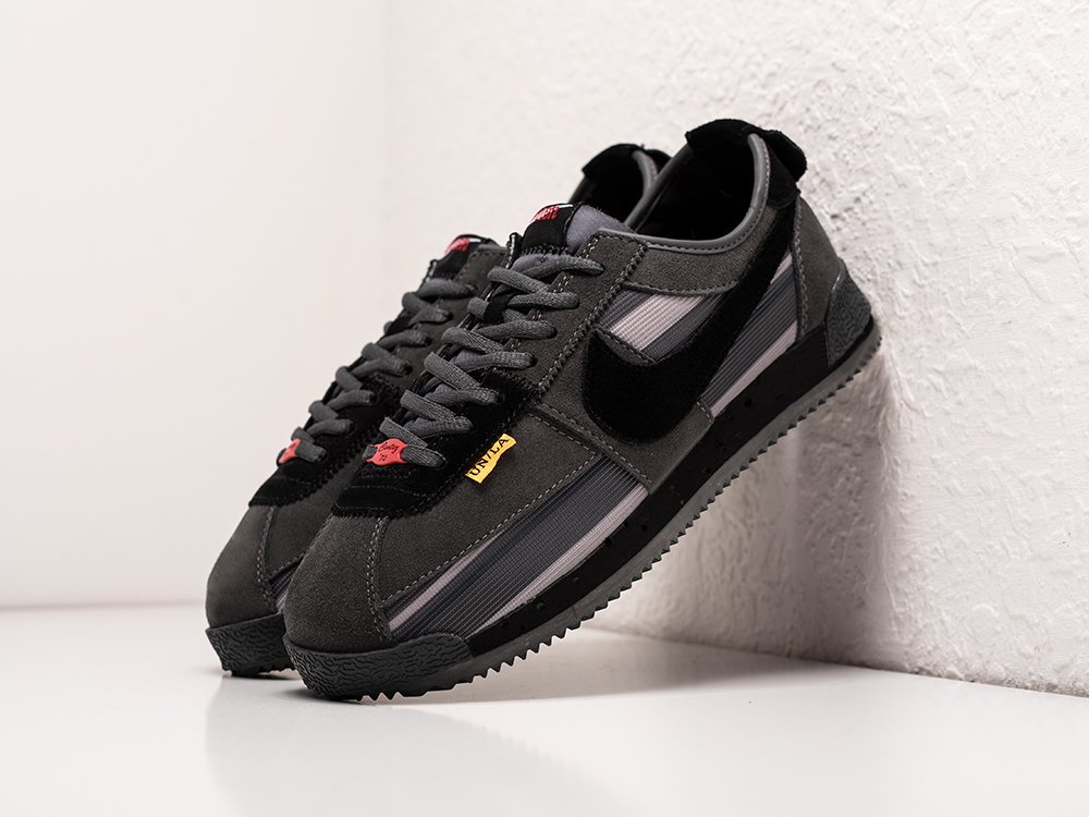 Nike x Union x Cortez черные замша мужские (AR28490) - фото 2