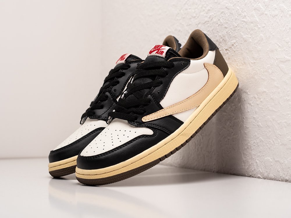 Nike Air Jordan 1 Low x Travis Scott белые кожа мужские (AR28492) - фото 2 Nike Air Jordan 1 Low x Travis Scott белые кожа мужские (AR28492) - фото 2