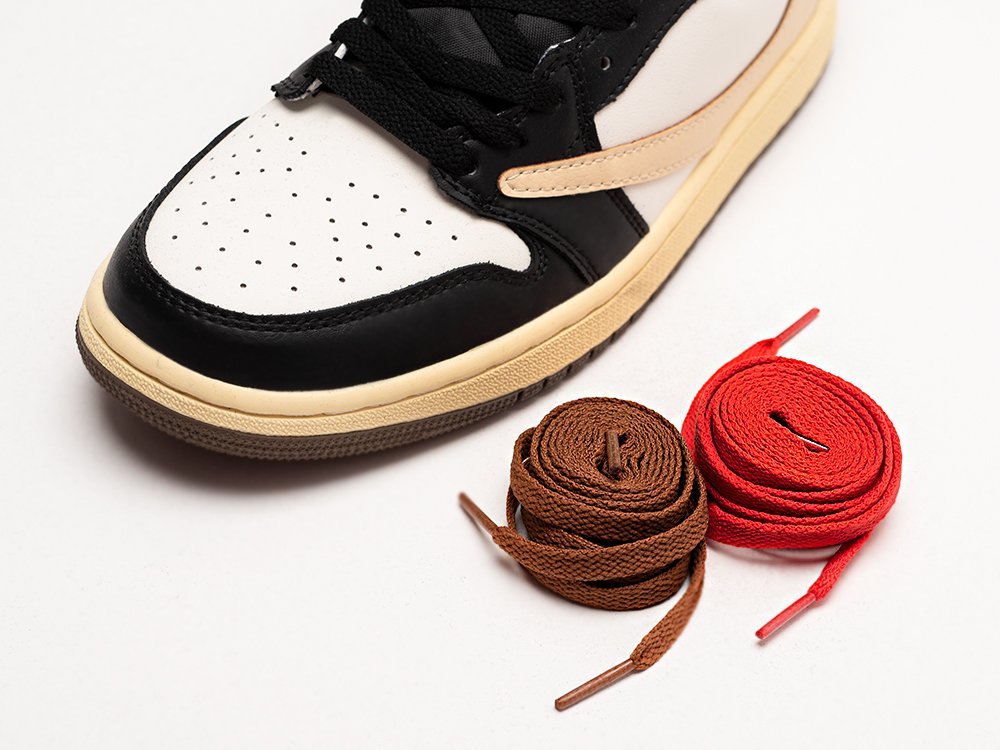 Nike Air Jordan 1 Low x Travis Scott белые кожа мужские (AR28492) - фото 4 Nike Air Jordan 1 Low x Travis Scott белые кожа мужские (AR28492) - фото 4
