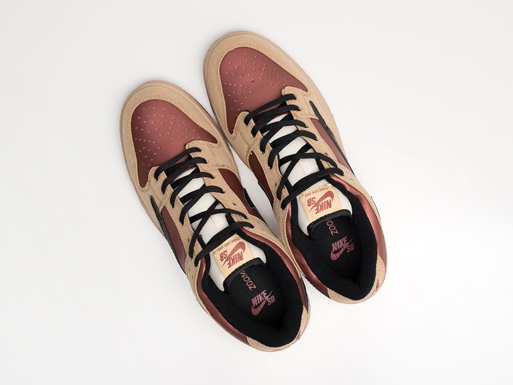 Nike SB Dunk Low x Travis Scott х PlayStation 5 бордовые кожа мужские (AR28550) - фото 3 Nike SB Dunk Low x Travis Scott х PlayStation 5 бордовые кожа мужские (AR28550) - фото 3