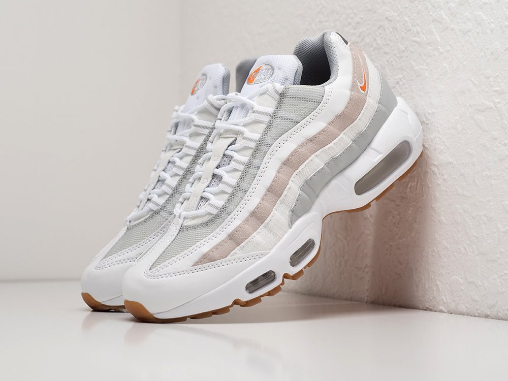 Nike Air Max 95 белые кожа мужские (AR28564) - фото 2 Nike Air Max 95 белые кожа мужские (AR28564) - фото 2