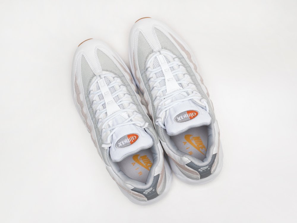 Nike Air Max 95 белые кожа мужские (AR28564) - фото 3 Nike Air Max 95 белые кожа мужские (AR28564) - фото 3