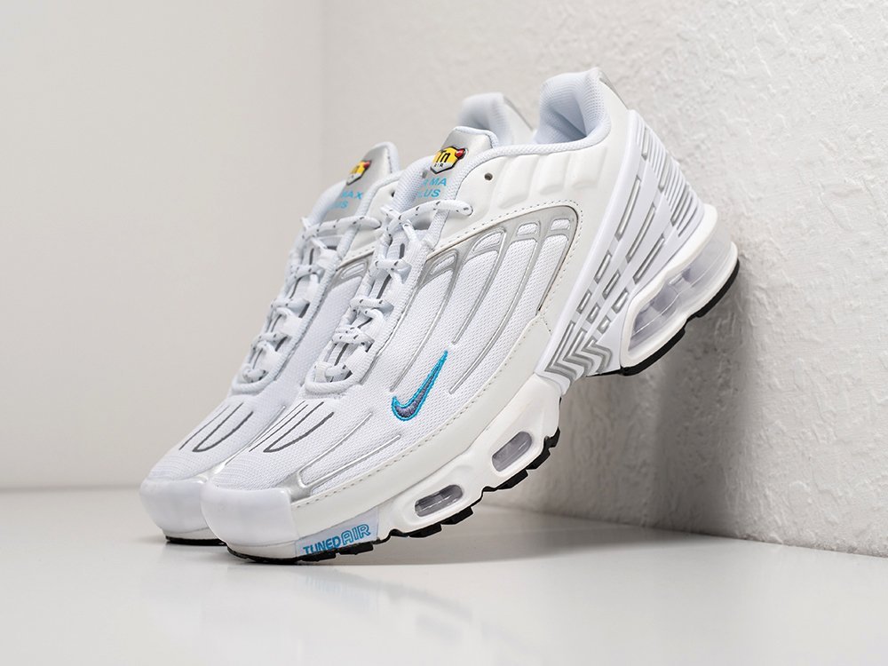 Nike Air Max Plus 3 белые текстиль мужские (AR28569) - фото 2 Nike Air Max Plus 3 белые текстиль мужские (AR28569) - фото 2