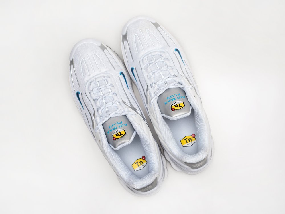 Nike Air Max Plus 3 белые текстиль мужские (AR28569) - фото 3 Nike Air Max Plus 3 белые текстиль мужские (AR28569) - фото 3