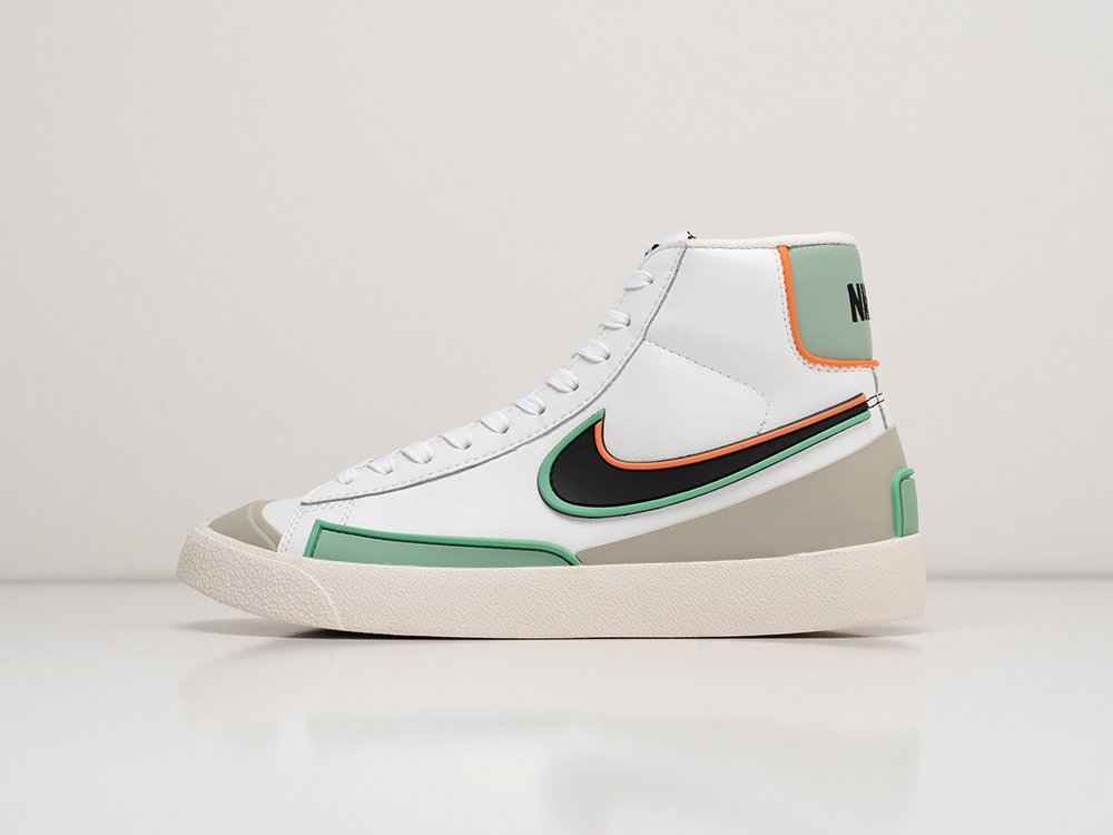 Nike Blazer Mid 77 Infinite White Roma Green белые кожа мужские (AR28572) - фото 1 Nike Blazer Mid 77 Infinite White Roma Green белые кожа мужские (AR28572) - фото 1