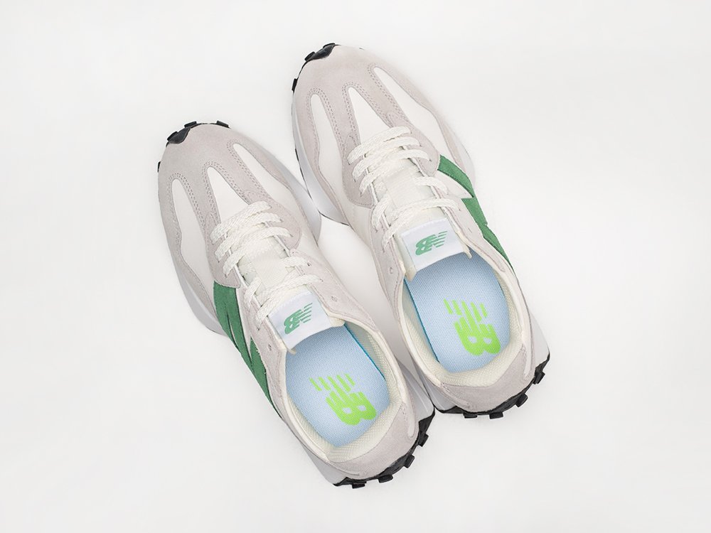 New Balance 327 Rain Cloud Varsity Green белые кожа мужские (AR28575) - фото 3 New Balance 327 Rain Cloud Varsity Green белые кожа мужские (AR28575) - фото 3