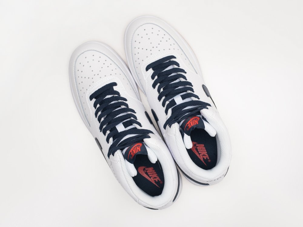 Nike Court Vision Mid Summit White Blue Void белые кожа мужские (AR28578) - фото 3 Nike Court Vision Mid Summit White Blue Void белые кожа мужские (AR28578) - фото 3