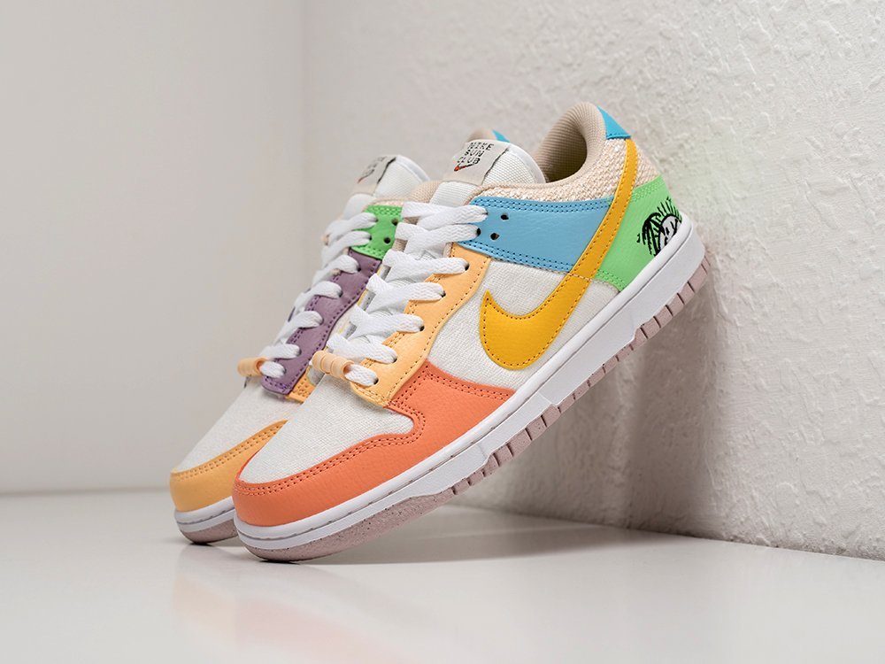 Nike SB Dunk Low Sun Club WMNS белые кожа женские (AR28580) - фото 2