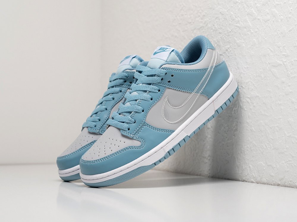 Nike SB Dunk Low GS Aura Clear WMNS синие кожа женские (AR28581) - фото 2