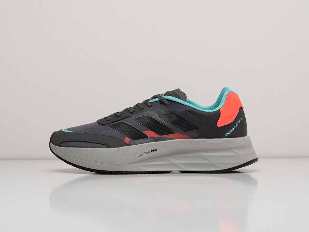 Adidas Adizero Boston 10 серые текстиль мужские (AR28591) - фото 1 Adidas Adizero Boston 10 серые текстиль мужские (AR28591) - фото 1