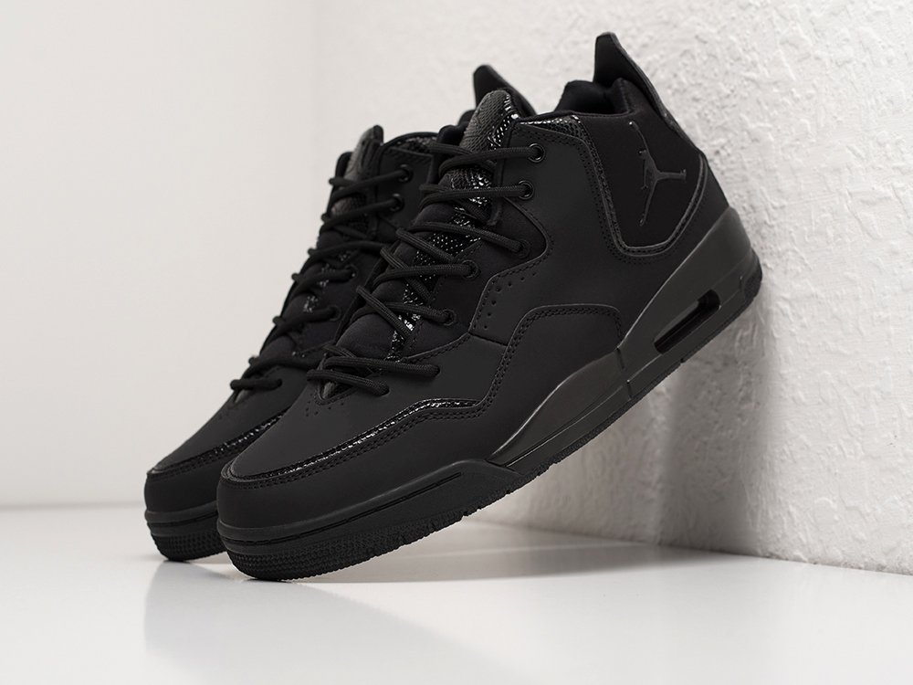 Nike Jordan Courtside 23 Triple Black черные кожа мужские (AR28599) - фото 2