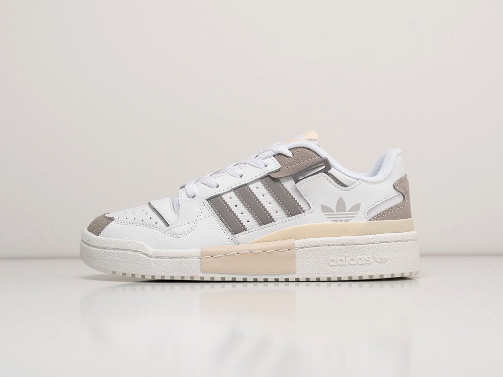 Adidas Forum Low Exhibit Halo Ivory белые кожа мужские (AR28604) - фото 1 Adidas Forum Low Exhibit Halo Ivory белые кожа мужские (AR28604) - фото 1