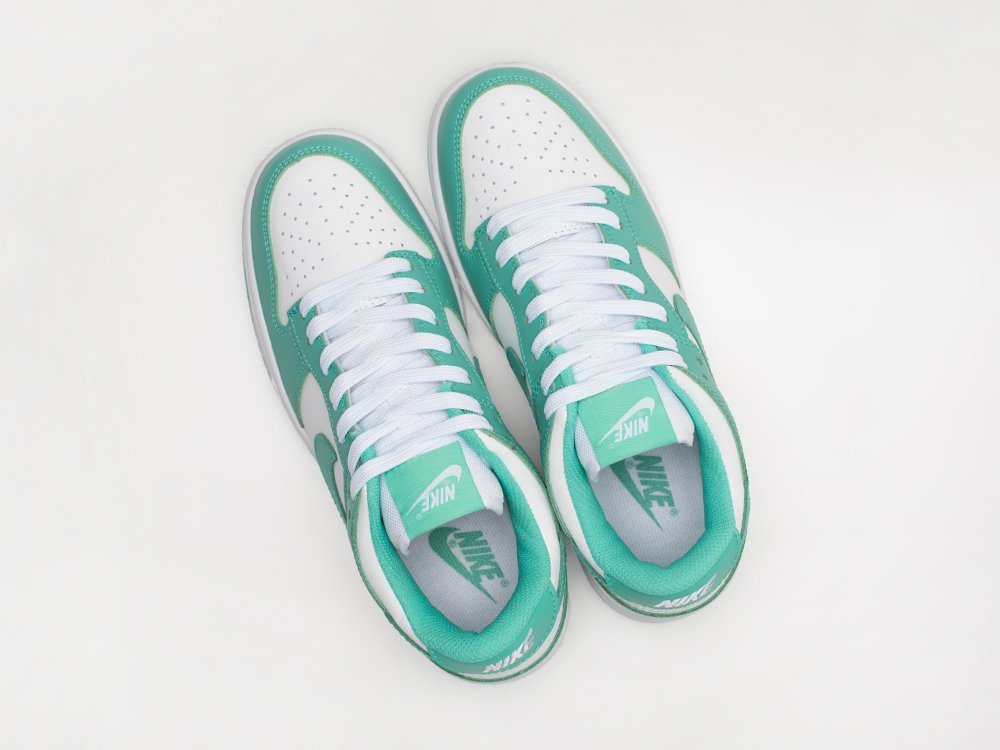 Nike SB Dunk Low Green Glow WMNS зеленые кожа женские (AR28608) - фото 3 Nike SB Dunk Low Green Glow WMNS зеленые кожа женские (AR28608) - фото 3