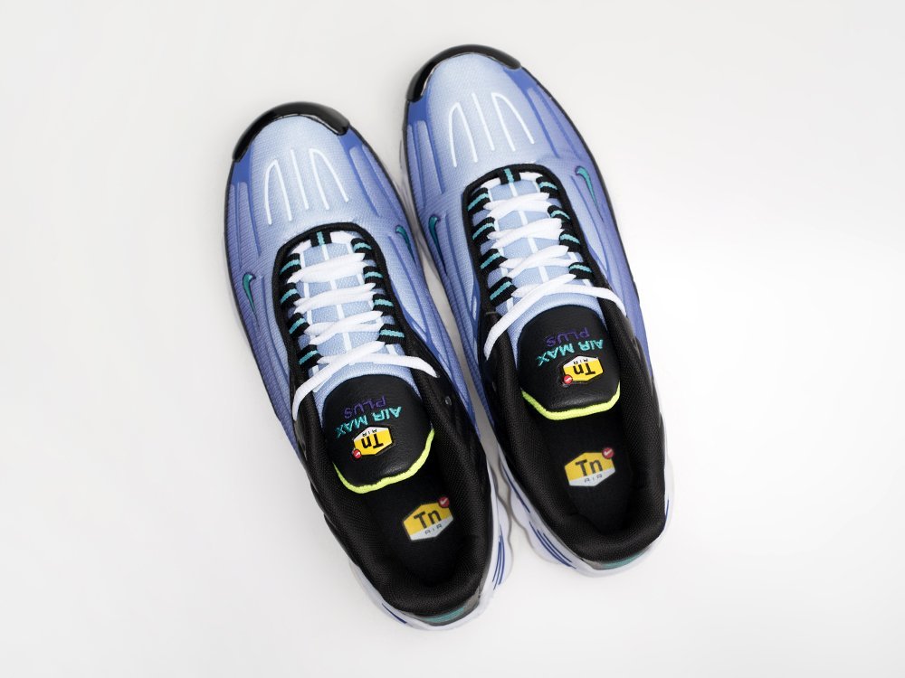 Nike Air Max Plus 3 голубые текстиль мужские (AR28666) - фото 3