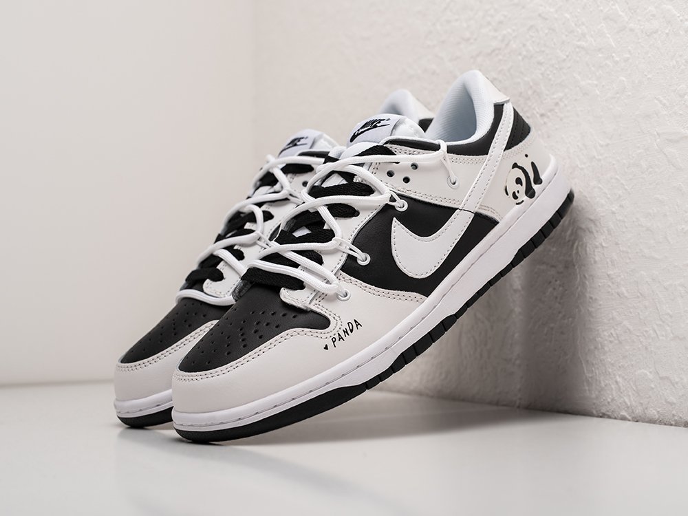 Nike SB Dunk Low x OFF-White Panda белые кожа мужские (AR28676) - фото 2 Nike SB Dunk Low x OFF-White Panda белые кожа мужские (AR28676) - фото 2