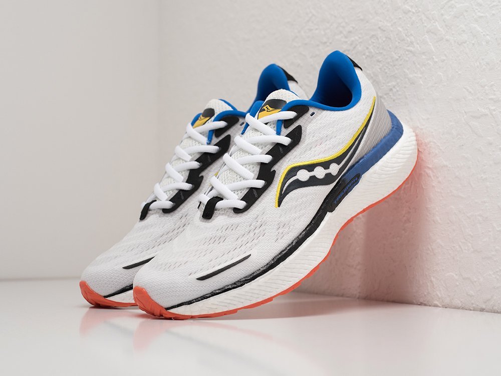 Saucony Triumph 19 белые текстиль мужские (AR28681) - фото 2 Saucony Triumph 19 белые текстиль мужские (AR28681) - фото 2