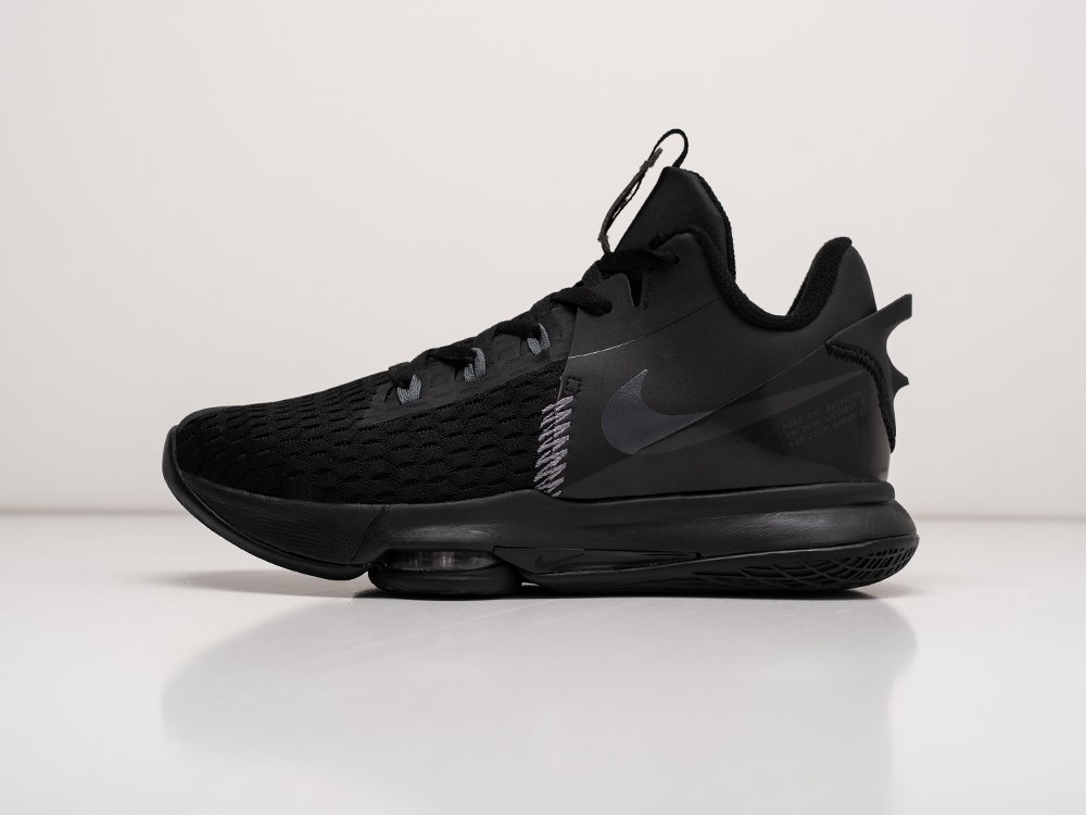 Nike Lebron Witness V GS Black Dark Grey черные текстиль мужские (AR28685) - фото 1 Nike Lebron Witness V GS Black Dark Grey черные текстиль мужские (AR28685) - фото 1