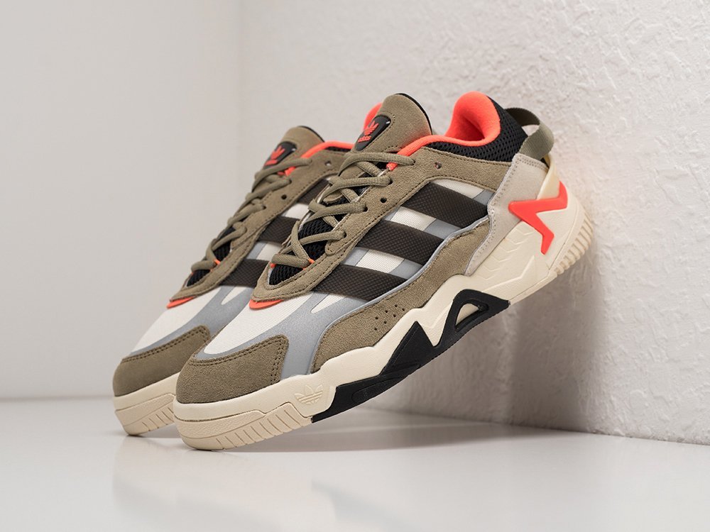 Adidas Niteball II Orbit Green Orange белые текстиль мужские (AR28694) - фото 2 Adidas Niteball II Orbit Green Orange белые текстиль мужские (AR28694) - фото 2