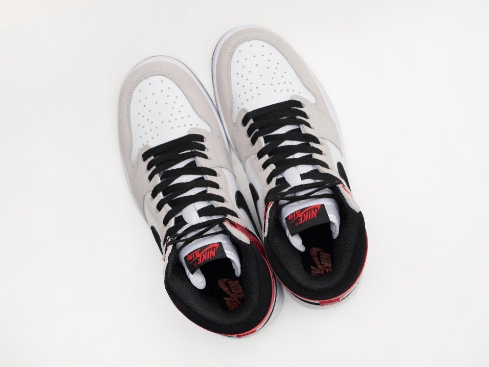 Nike Air Jordan 1 Retro High OG Smoke Grey серые кожа мужские (AR28696) - фото 3