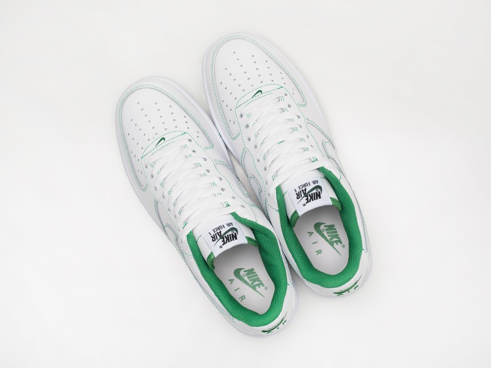 Nike Air Force 1 Low 07 Contrast Stitch - White Pine Green белые кожа мужские (AR28722) - фото 3 Nike Air Force 1 Low 07 Contrast Stitch - White Pine Green белые кожа мужские (AR28722) - фото 3