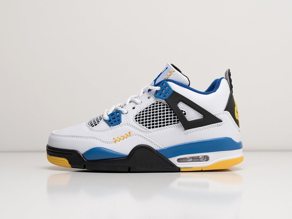 Nike Air Jordan 4 Retro белые кожа мужские (AR28723) - фото 1 Nike Air Jordan 4 Retro белые кожа мужские (AR28723) - фото 1