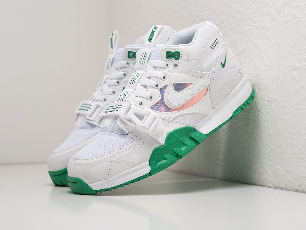 Nike Air Trainer 1 SP White - Pine Green белые кожа мужские (AR28724) - фото 2 Nike Air Trainer 1 SP White - Pine Green белые кожа мужские (AR28724) - фото 2